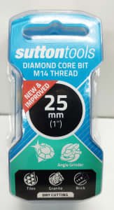 Sutton Tools 25mm M14 Thread Diamond Core Bit - 205832