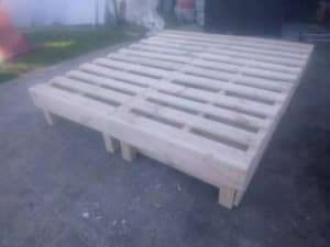 Sanded Pallet style bed double, king, super king or queen 