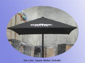 2m Square Commercial Market Umbrella