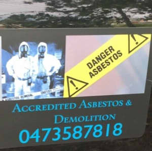 Asbestos removal, fully accredited