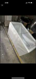 NEW White StoneLite GRC Trough: 120×60×60 cm. 50kg. 432 L.