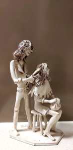 1970 Italian Sculptor Dino Bencini The Master Stylist Clay Sculpture. 