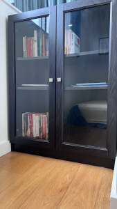Shelved Bookcase with Doors