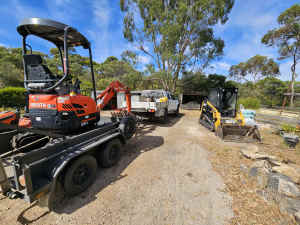 Mini Excavator 1.7T and Skidsteer RT40 for Wet Hire (with Operator)