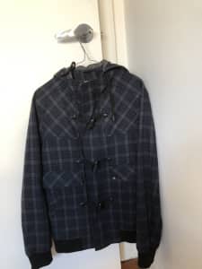 Saba Men’s/Boy’s Warm Jacket With Hood 100% Wool. Size SS