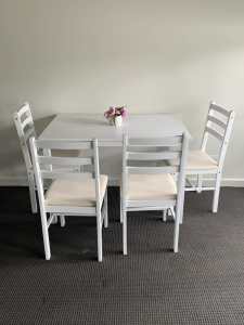 Kitchen table and four chairs