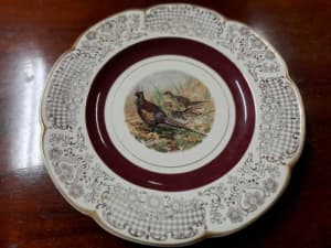 Woods Ivory Ware Plate Pheasant