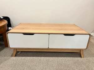Coffee table with two drawers