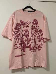 T-shirt oversized pink