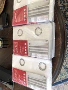 Moden Hopkin Thermal Eyelet curtains x 6