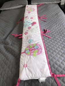 Little Haven Floral Girl Bed CribWrap Rail Cover