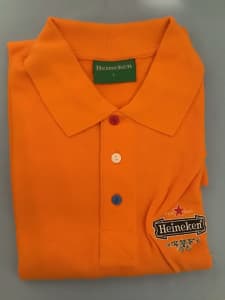 Heineken Dutch Orange Polo Shirt, New, Size L. Ballajura 6066