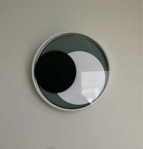 Googly eye pop art clock
