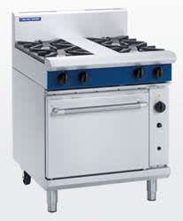 Blue Seal - 4 Burner Gas Cooktop with Convection Oven Heavy duty/comme