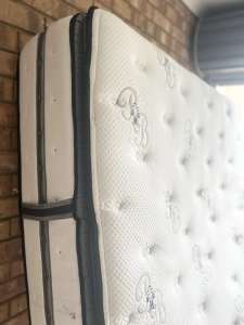 Queen Size Euro Pillow Top Mattress by Simmons Beautyrest