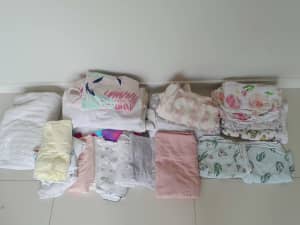 Baby towel, muslin wraps, blankets bundle, incl designer brands