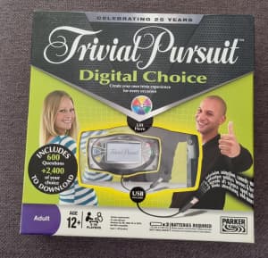 Trivial Pursuit Digital Choice - as new, never played