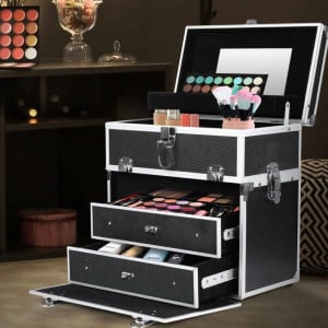 Portable Makeup Case Cosmetic Organiser Box Beauty Travel Suitcase 5 i