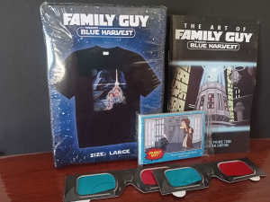 Family Guy Blue Harvest Sealed T-Shirt & Trading Cards