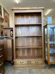 Bookcase or bookshelves with two drawers