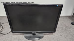 Samsung 2433BW Sync Master 24 LCD Monitor