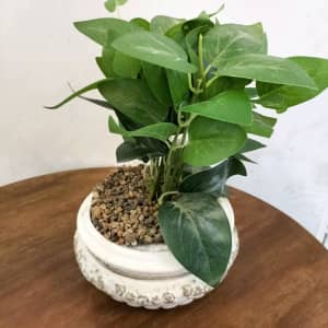 Small potted artificial plant 