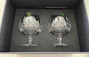 Set of 2 Waterford Lismore Brandy Balloon Glasses RRP $320-FIXED PRICE