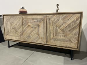 Brand New LUCIA Solid Acacia Timber Buffet Sideboard Unit