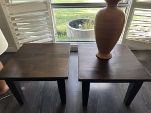 Matching 2 piece solid wooden side tables from Freedom