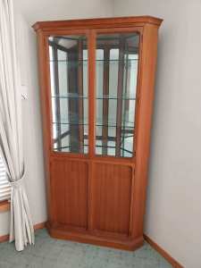 Chiswell corner unit glass and timber door