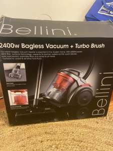 2400w Bellini bagless vacuum turbo brush 