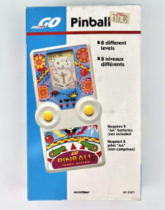 PINBALL InterTAN GO Vintage Handheld LCD Game BOXED NOS
