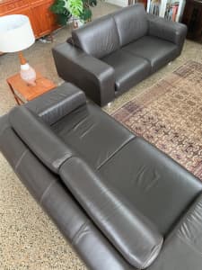 Luxury Italian leather couches huge savings