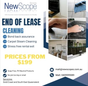 End of lease / Bond Cleans 
