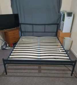Metal queen bed frame delivery available