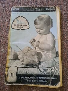 Vintage/antique baby knitting book.