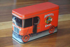 Arnotts Red Truck Biscuit Tin
