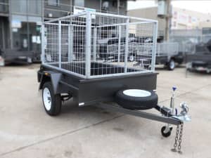 6x4 Medium Duty Cage Trailer for Sale 3Ft 900mm Cage Smooth Floor