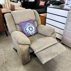 ONLY IN MYAREE! Comfy Grey Fabric Recliner Chair SAME DAY DELIVERY