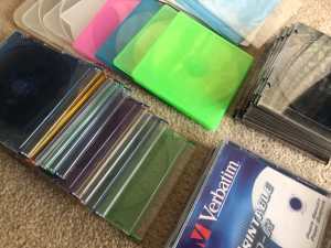 ***Approx. 45 BLANK CD/DVD CASES - take all or some***