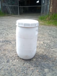 Small White Screw Top Drums