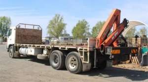 Crane truck hire with driver