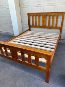 *Delivery available* Queen size wooden bed frame