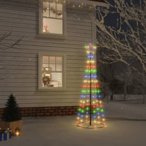 Christmas Cone Tree Cold White 310 LEDs 100x300 cm...