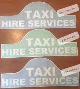 Taxi Dome Stickers set
