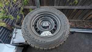 4 x 17 Wheels 6 Spoke and Bridgestone Duelers A/T Tyres