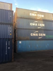 Shipping containers 40ft standard height ex Sydney