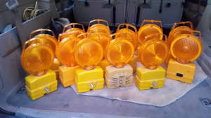 6 Flashing Hazard lights battery operated $20 each (7 have been sold)
