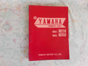 yamaha rd250 rd350 factory spare parts manual