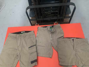 3x used FXD short pants shorties carpenter construction work sexy legs